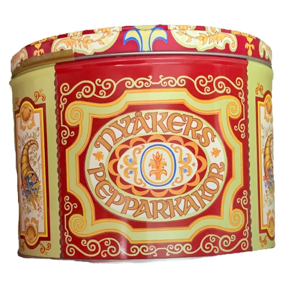 NYAKERS PEPPARKAKOR GINGERSNAP COOKIE DECORATIVE COLLECTIBLE TIN (Tin Only)